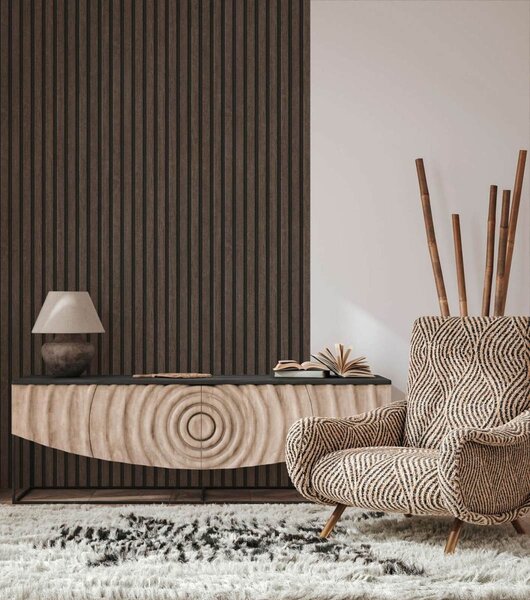 A.S. Création | Vliesová tapeta na stenu Elements 39109-3 | 0,53 x 10,05 m | hnedá, čierna