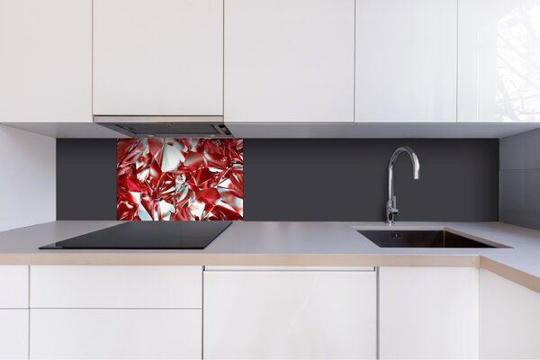 DIMEX | Dibond doska za kuchynskú linku | DBW-06040-071 Červený kryštál | 60 x 40 cm