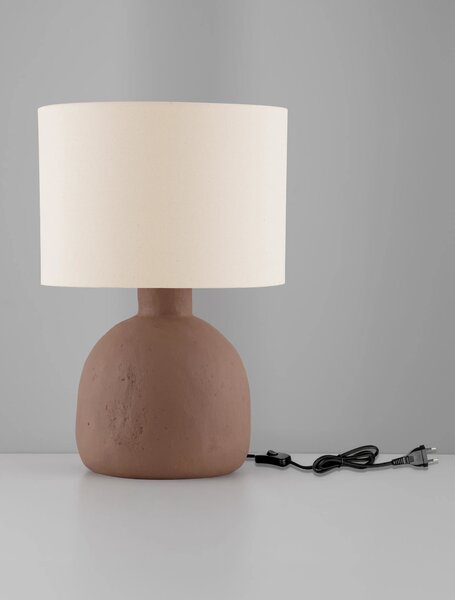 Dizajnová stolová lampa Separe – Hnedá