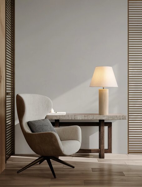 Dizajnová stolová lampa Bacco – Hnedá
