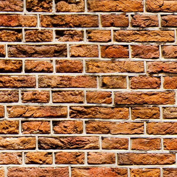 DIMEX | Dibond doska za kuchynskú linku | DBW-06060-087 Stará tehla | 60 x 60 cm