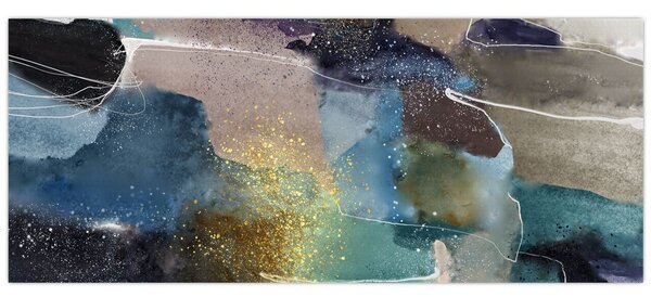 Obraz - Akvarelová abstrakcia (120x50 cm)