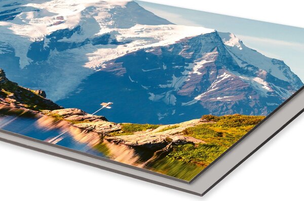 DIMEX | Dibond doska za kuchynskú linku | DBW-06060-205 Jazero Lac Blanc | 60 x 60 cm