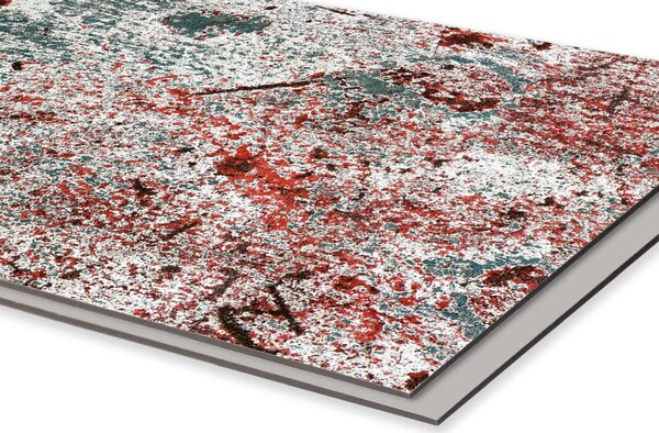DIMEX | Dibond doska za kuchynskú linku | DBW-26060-262 Starý plech | 260 x 60 cm