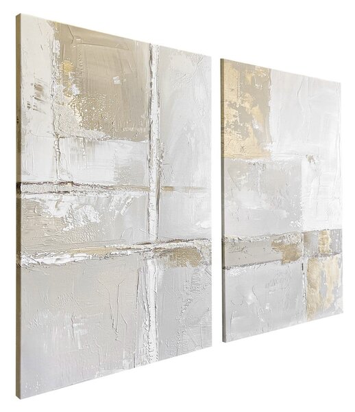 Obrazy s ručne maľovanými prvkami v súprave 2 ks 50x70 cm Sail – Styler