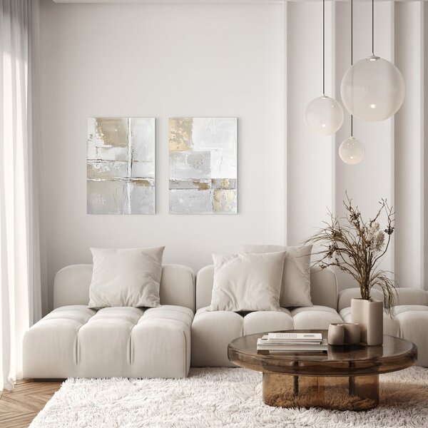 Obrazy s ručne maľovanými prvkami v súprave 2 ks 50x70 cm Sail – Styler