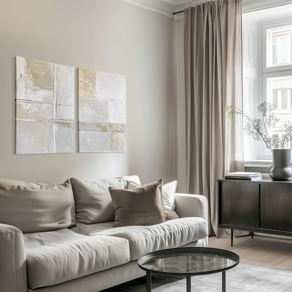 Obrazy s ručne maľovanými prvkami v súprave 2 ks 50x70 cm Sail – Styler