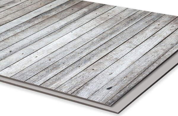 DIMEX | Dibond doska za kuchynskú linku | DBW-18060-291 Staré vyblednuté dosky | 180 x 60 cm