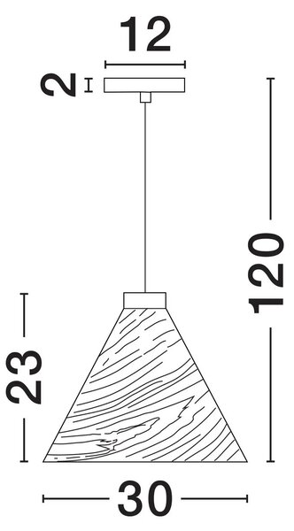 Moderný luster Elysian 30 – Hnedá