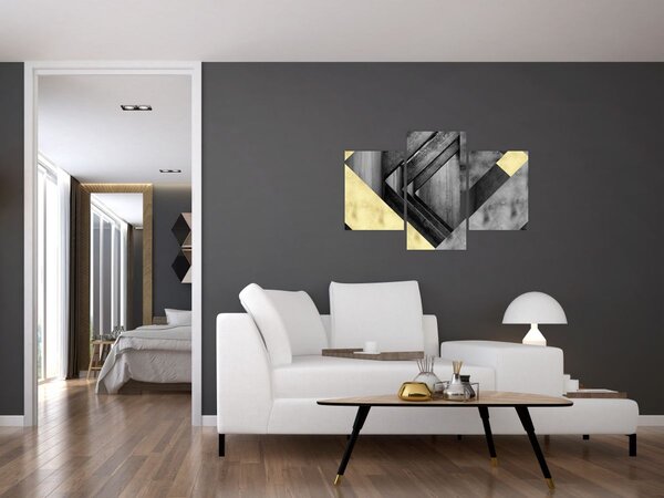 Obraz - Textúrované tvary (90x60 cm)