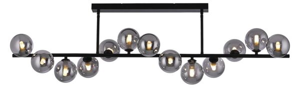 Schöner Wohnen 14505-18 - LED luster na tyči DUBAI 13xG9/3W/230V čierna/dymová