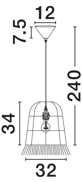 Dizajnový luster Sorello C – Viac farieb
