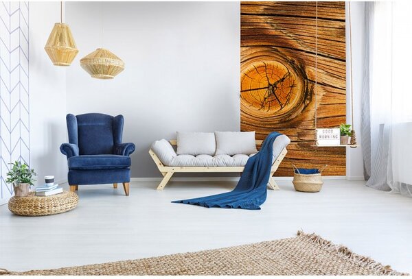 DIMEX | Vliesové fototapety na stenu Drevený suk MS-2-0157 | 150 x 250 cm | hnedá, šedá