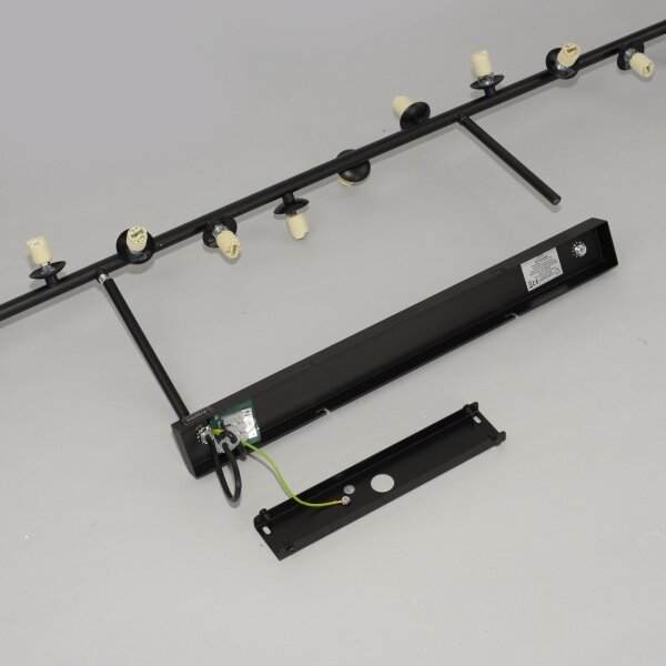 Schöner Wohnen 14505-18 - LED luster na tyči DUBAI 13xG9/3W/230V čierna/dymová