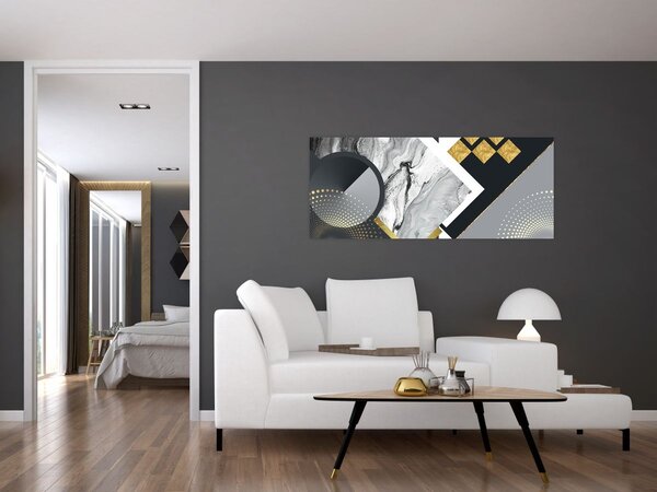 Obraz - Texturoavná koláž (120x50 cm)