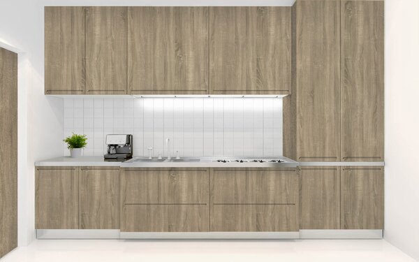 DIMEX | Samolepiace fólie na dvere 99-6295 | šírka 90 cm | DUB TMAVÝ BOSTON