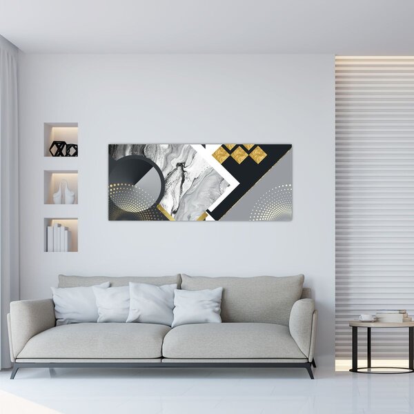 Obraz - Texturoavná koláž (120x50 cm)