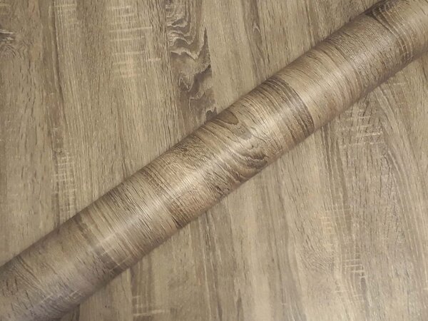 DIMEX | Samolepiace fólie na dvere 99-6295 | šírka 90 cm | DUB TMAVÝ BOSTON