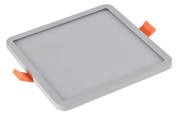 Bodové svetlo Slim 15 Square 4000K Ip44 čierne do sadrokartonu – Čierna
