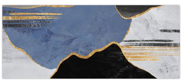 Obraz - Textúrované tvary (120x50 cm)
