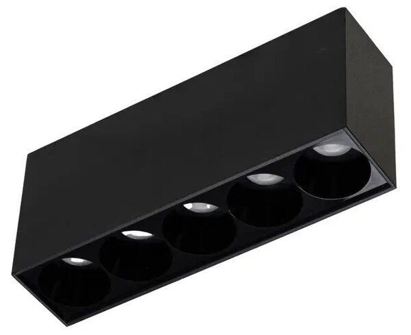 Minimalistické podhľadové svietidlo Tetris 13 5W CCT čierna