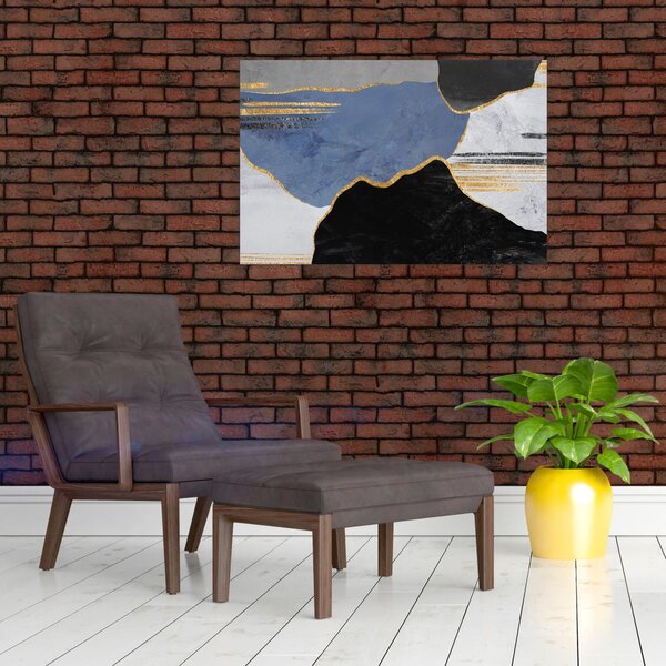Obraz - Textúrované tvary (90x60 cm)