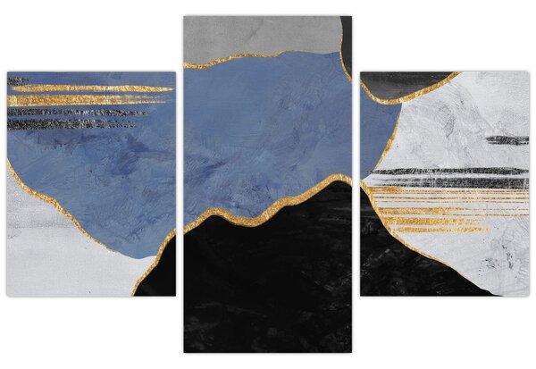 Obraz - Textúrované tvary (90x60 cm)