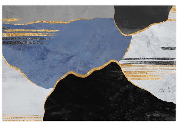 Obraz - Textúrované tvary (90x60 cm)