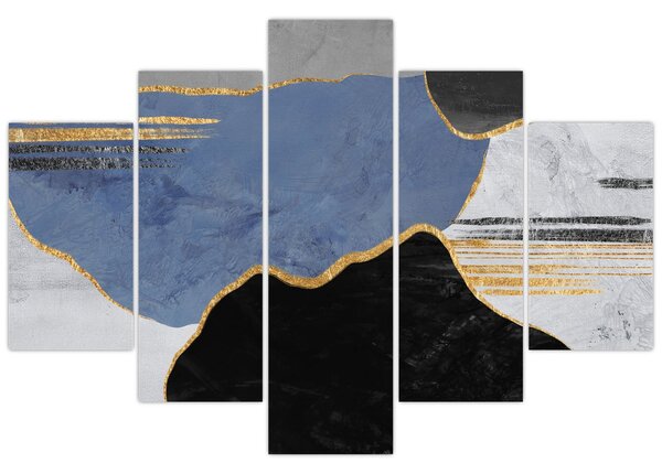 Obraz - Textúrované tvary (150x105 cm)