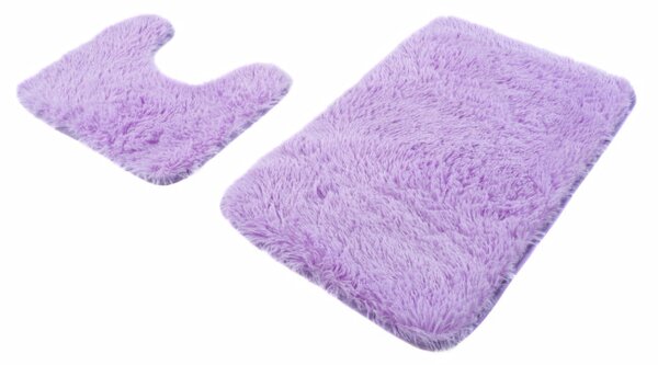 Sada kúpeľňových koberčekov SILK ARTS-61 2PC - fialový orgován