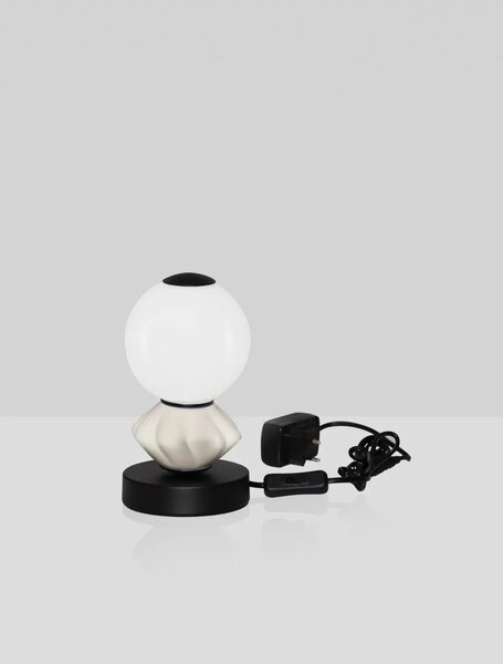 Dizajnová stolová lampa Pallina A – Sivá