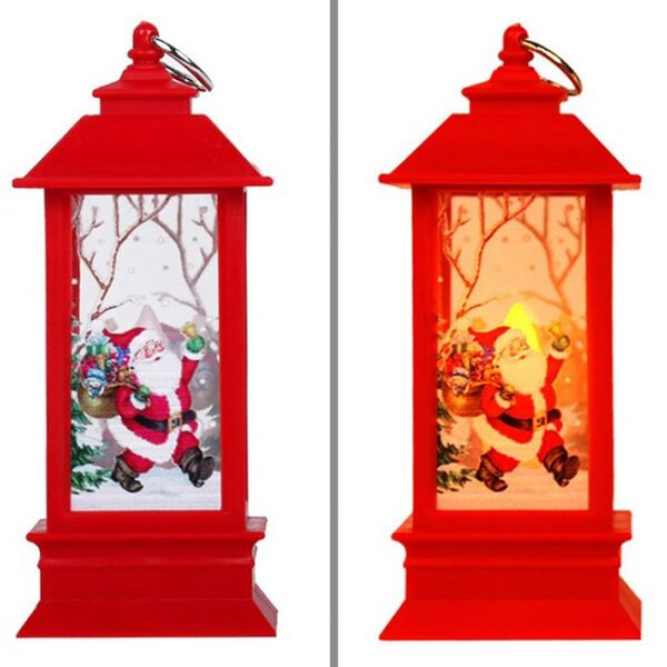 Sviatočný lampáš LED XB-001 červený