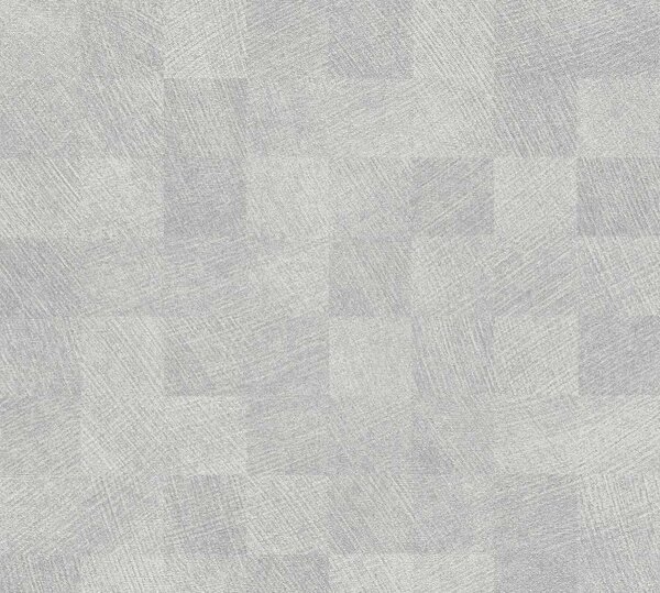 A.S. Création | Vliesová tapeta na stenu Titanium 3 38200-3 | 0,53 x 10,05 m | béžová, metalická, šedá