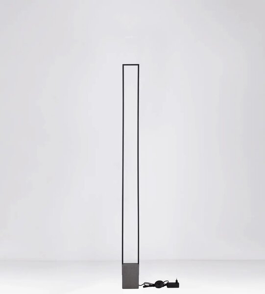 Moderná stojaca lampa Lithos Čierna