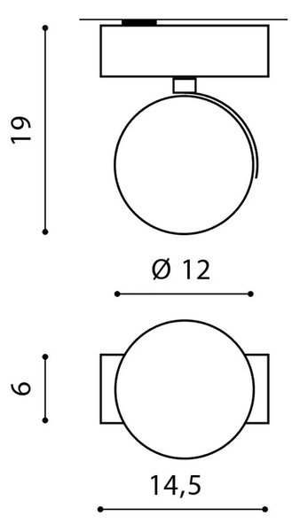 Bodové svetlo Jerry 1 230V biele – Biela