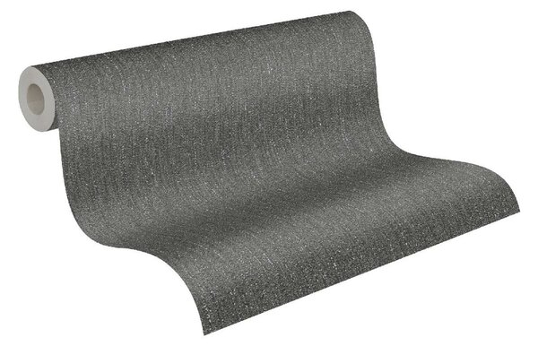A.S. Création | Vliesová tapeta na stenu Attractive 2 39026-7 | 0,53 x 10,05 m | čierna, metalická, šedá