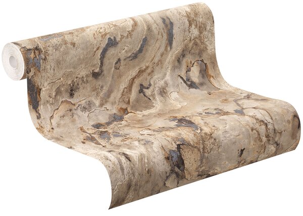 RASCH | Vliesová tapeta na stenu Unsere Besten 514612 | 0,53 x 10,05 m | šedá, krémová, hnedá, béžová, metalická, vining ivy