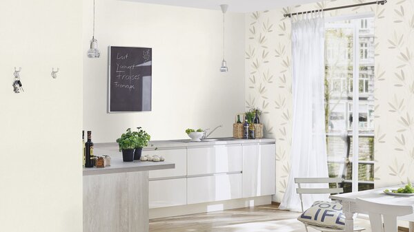 RASCH | Vliesová tapeta na stenu Unsere Besten 633368 | 0,53 x 10,05 m | šedá, krémová
