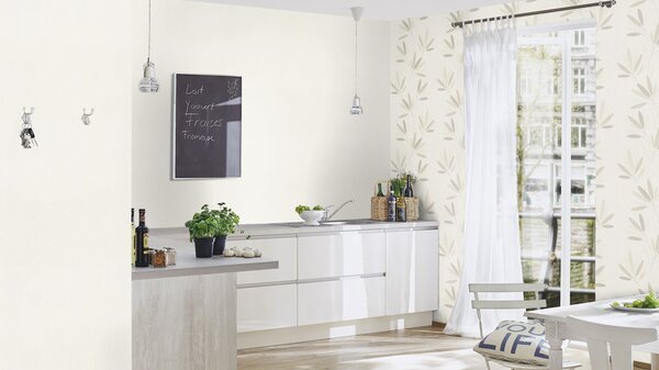 RASCH | Vliesová tapeta na stenu Unsere Besten 633368 | 0,53 x 10,05 m | šedá, krémová