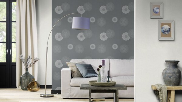 RASCH | Vliesová tapeta na stenu Unsere Besten 804539 | 0,53 x 10,05 m | šedá