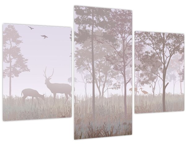 Obraz - Lesík jednofarebný (90x60 cm)