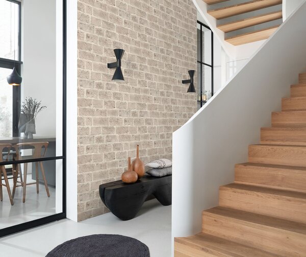 RASCH | Vliesová tapeta na stenu Unsere Besten 865721 | 0,53 x 10,05 m | béžová, krémová, šedá