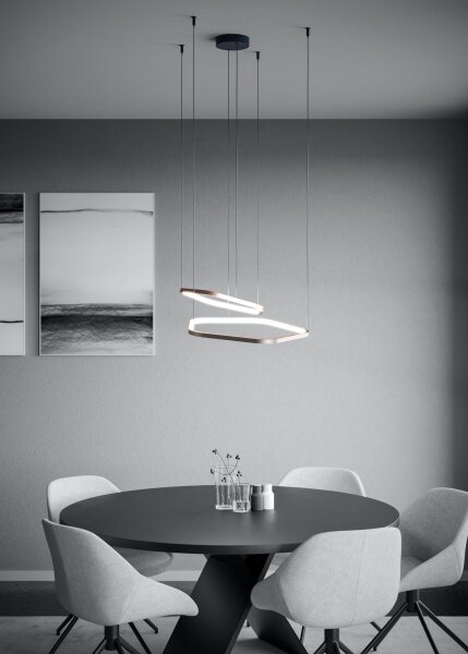 Eglo 390507 - LED stmievateľný závesný luster na lanku ESTRELLA LED/30W/230V mosadz + DO