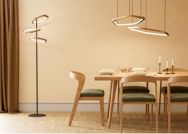 Eglo 390507 - LED stmievateľný závesný luster na lanku ESTRELLA LED/30W/230V mosadz + DO