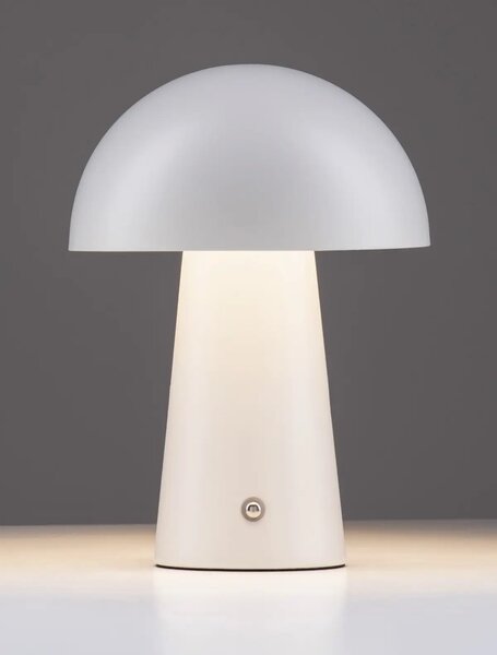 Dizajnová stojaca lampa Ande Biela