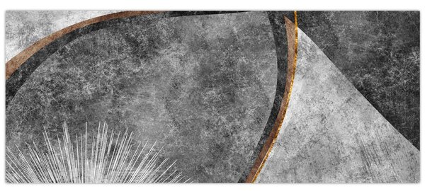 Obraz - Abstrakcia v betóne (120x50 cm)