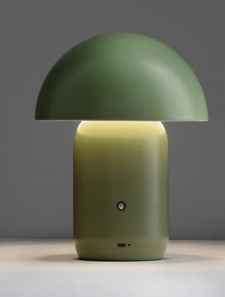 Dizajnová stojaca lampa Pois Zelená