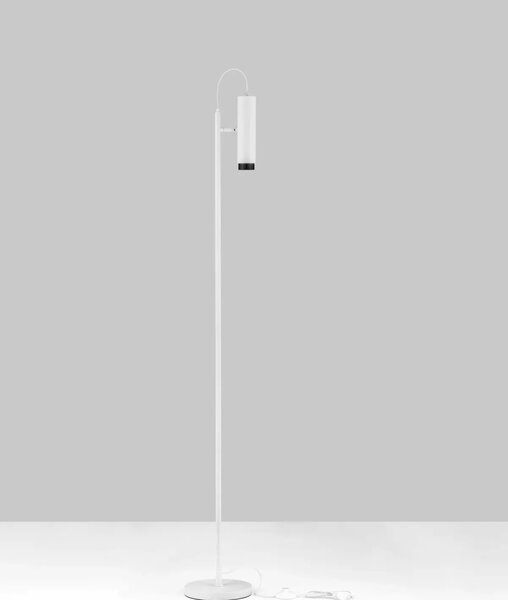 Dizajnová stojaca lampa Nessi Biela