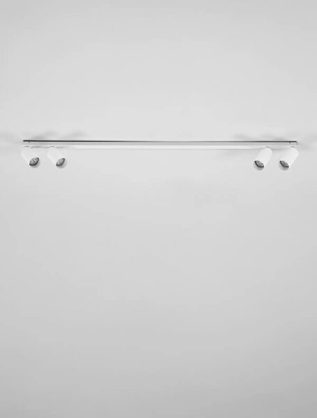 Minimalistické bodové svietidlo Oso 4 Biela