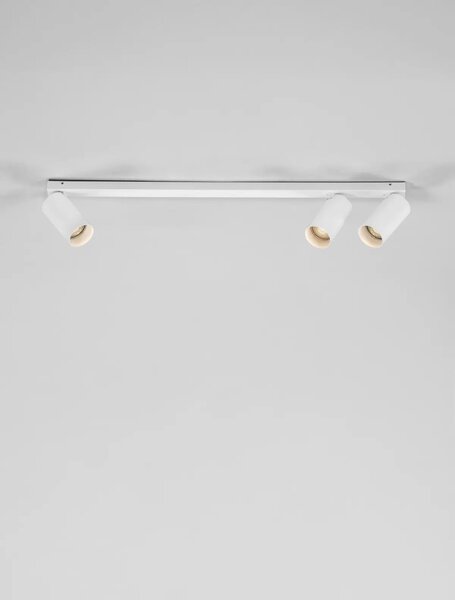 Minimalistické bodové svietidlo Oso 3 Biela